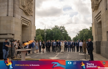 Chess Torch Relay arrived in Romania