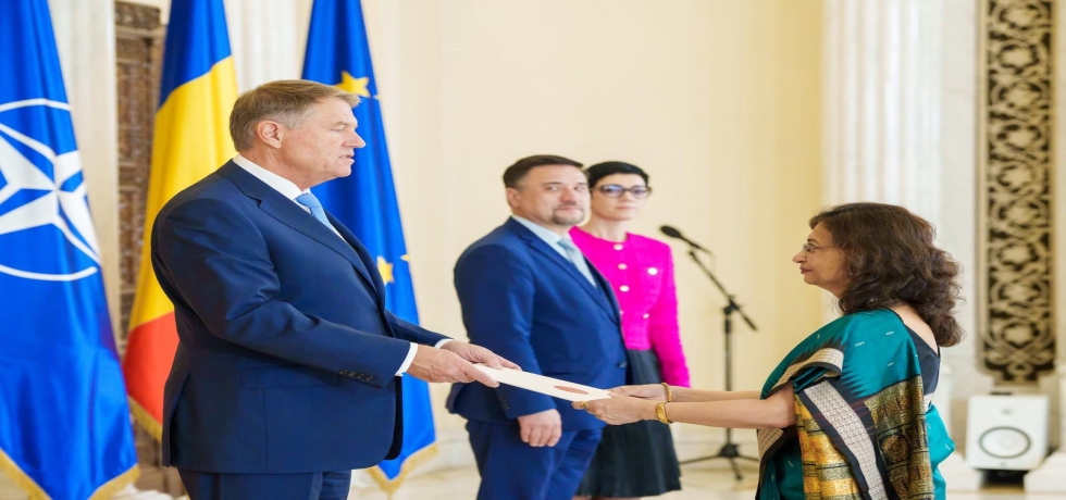 Ambassador Ms. Manika Jain presented credentials to President of Romania on 26 November 2024